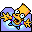 Folder Bart reaching up blue Icon, Folder Bart reaching up blue,Simpsons Vol. 09,Movie & TV