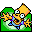 Folder Bart reaching up green Icon, Folder Bart reaching up green,Simpsons Vol. 09,Movie & TV