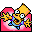 Folder Bart reaching up red Icon, Folder Bart reaching up red,Simpsons Vol. 09,Movie & TV
