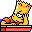 Bart Unabridged Bart embarrassed Icon, Bart Unabridged Bart embarrassed,Simpsons Vol. 10,Movie & TV