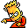 Rollover Mischievous Bart 2 Icon, Rollover Mischievous Bart 2,Simpsons Vol. 11,Movie & TV