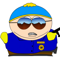 Cartman Cop zoomed Icon, Cartman Cop zoomed,South Park Cartman,Movie & TV