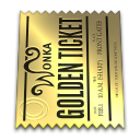 Golden Ticket Icon, Golden Ticket,Wonka Industries,Movie & TV