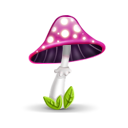 mushroom pink Icon, mushroom pink,Mushrooms,Nature