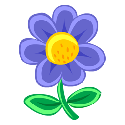Blue Flower Icon, Blue Flower,Nature,Nature
