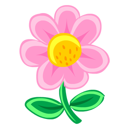 Pink Flower Icon, Pink Flower,Nature,Nature