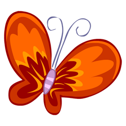 Red Butterfly Icon, Red Butterfly,Nature,Nature