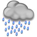 Heavy Rain at Night Icon, Heavy Rain at Night,Weather,Nature,