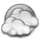Night Mostly Cloudy Icon, Night Mostly Cloudy,Weather,Nature,