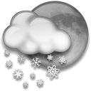 Night Snow Icon, Night Snow,Weather,Nature,