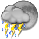 Night Thunderstorms Icon, Night Thunderstorms,Weather,Nature,