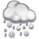 Wet Flurries Icon, Wet Flurries,Weather,Nature,