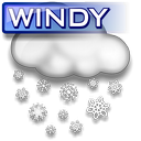 Windy Snow Icon, Windy Snow,Weather,Nature,