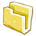 Folder yellow Icon, Folder yellow,Bedrock Icons,Object