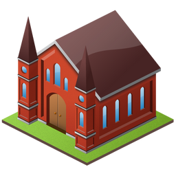 Temple Icon, Temple,Large Home,Object