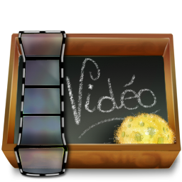 Dossier ardoise video Icon, Dossier ardoise video,Old School,Object