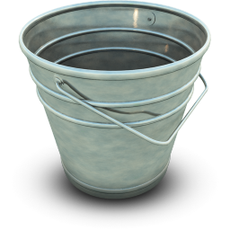Empty Bucket Icon, Empty Bucket,Oldies,Object