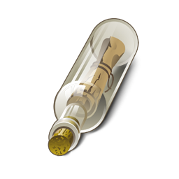 Mail in a bottle Icon, Mail in a bottle,Pirates,Object