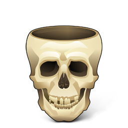 Skull empty Icon, Skull empty,Pirates,Object