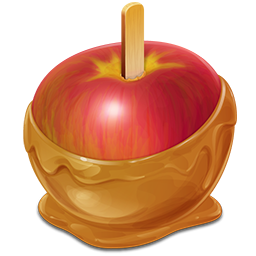 Caramel Apple Icon, Caramel Apple,Trick or Trash,Object,