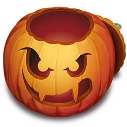 Jack O Lantern Open Icon, Jack O Lantern Open,Trick or Trash,Object,