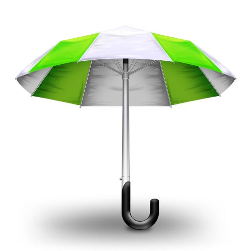 Umbrella Green Icon, Umbrella Green,Umbrella icon,Object,http://iirojappinen.deviantart.com/art/Umbrella-icon-94337979
