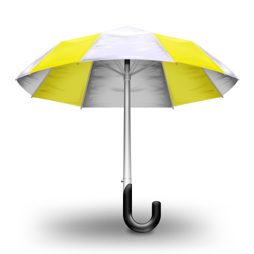 Umbrella Yellow Icon, Umbrella Yellow,Umbrella icon,Object,http://iirojappinen.deviantart.com/art/Umbrella-icon-94337979