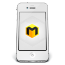 iPhone White Musett Icon, iPhone White Musett,iPhone 4,Phone