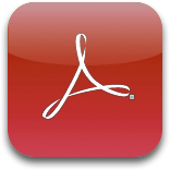 Adobe Reader Icon, Adobe Reader,iPhone icons,Phone,http://joshladella005.deviantart.com/art/iPhone-icons-91004527