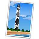 Cape Lookout Icon, Cape Lookout,NC Lighthouses,Photographic,