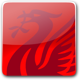 Liverbird Button Icon, Liverbird Button,Liverpool FC,Sport