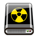 BLACK HD NUCLEAR Icon, BLACK HD NUCLEAR,ALIVE SKULLS ICONS PACK2,System,http://rhc.deviantart.com/art/ALIVE-SKULLS-ICONS-PACK2-33427261
