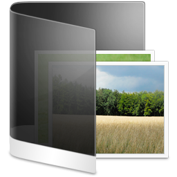 Folder Black Picture Icon, Folder Black Picture,Aeon,System