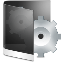 Folder Black System Icon, Folder Black System,Aeon,System