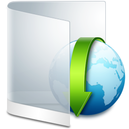 Folder White Downloads Icon, Folder White Downloads,Aeon,System
