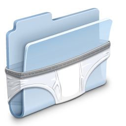 Briefs Folder Icon, Briefs Folder,Agua Extras vol. 1,System,