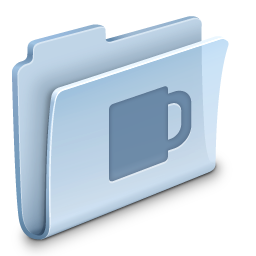Coffee Folder Icon, Coffee Folder,Agua Extras vol. 1,System,