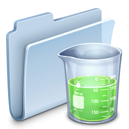 Experiments Folder Badged Icon, Experiments Folder Badged,Agua Extras vol. 1,System,