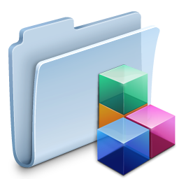 Icon Folder Badged Icon, Icon Folder Badged,Agua Extras vol. 1,System,