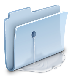 Leaky Folder Icon, Leaky Folder,Agua Extras vol. 1,System,