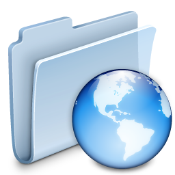Network Folder Badged Icon, Network Folder Badged,Agua Extras vol. 1,System,