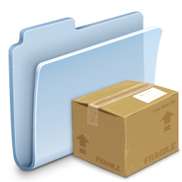 Packages Folder Badged Icon, Packages Folder Badged,Agua Extras vol. 1,System,