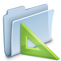 Projects Folder Badged Icon, Projects Folder Badged,Agua Extras vol. 1,System,
