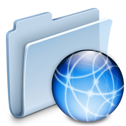 iDisk Folder Badged Icon, iDisk Folder Badged,Agua Extras vol. 1,System,