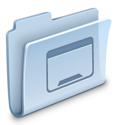 Desktop Folder Icon, Desktop Folder,Agua,System,