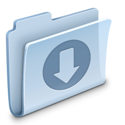 Downloads Folder Icon, Downloads Folder,Agua,System,