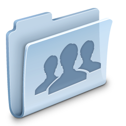 Groups Folder Icon, Groups Folder,Agua,System,