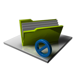 Folder Blocked Icon, Folder Blocked,Alerts,System,blue,green