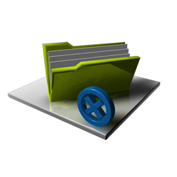 Folder Delete Icon, Folder Delete,Alerts,System,blue,green