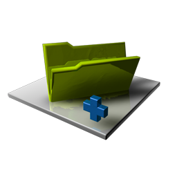Folder Empty Add Icon, Folder Empty Add,Alerts,System,blue,green